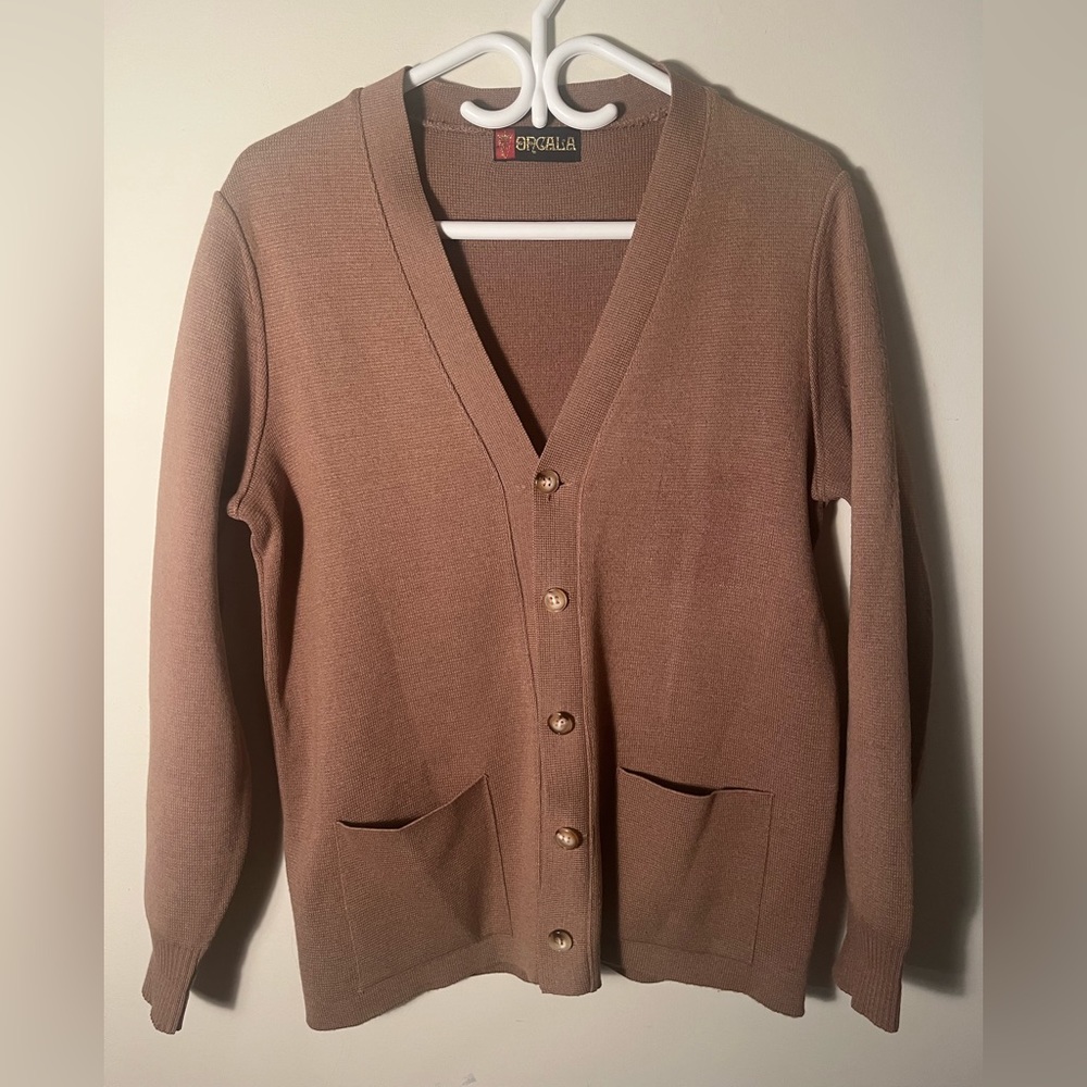 Vintage tan cardigan (medium)